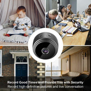 Telecamera wireless remota WiFi A9+ 1080P, supporto per visione notturna, rilevamento del movimento e scheda TF, soluzione Bluetooth Broadcom, A9+