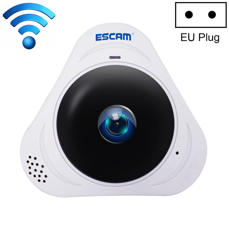 Telecamera IP WiFi ESCAM Q8 960P 360 gradi Fisheye 1.3MP, supporto rilevamento movimento/visione notturna, distanza IR: 5-10 m, spina AU, Q8 EU Plug, Q8 UK Plug, Q8 US Plug, Q8  AU Plug