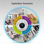 Telecamera IP WiFi ESCAM Q8 960P 360° Fisheye 1.3MP