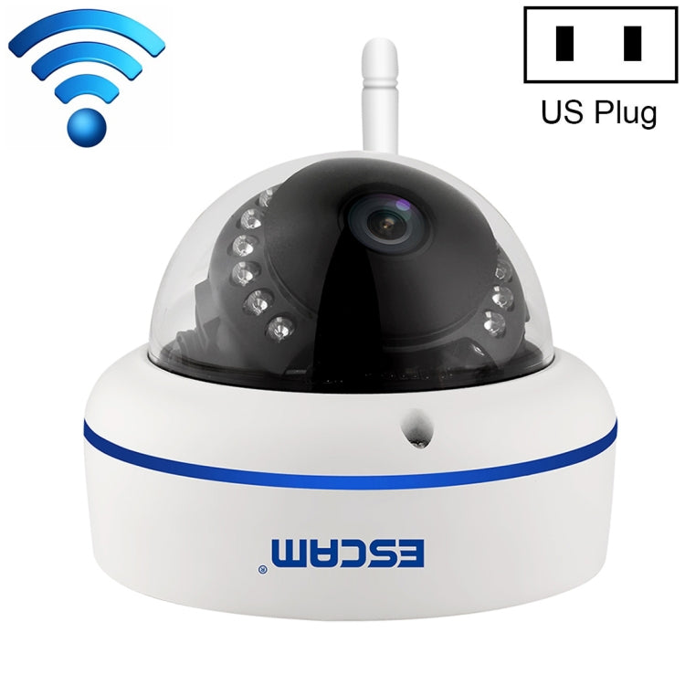 ESCAM Speed QD800WIFI ONVIF HD 1080P 2.0MP P2P Private Cloud IP66 Telecamera IP WiFi di sicurezza impermeabile, supporto rilevamento movimento/visione notturna, distanza IR: 10 m, Speed QD800WIFI, QD800WiFi