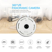 360EyeS EC10-I6 Telecamera panoramica di rete HD da 360 gradi con slot per schede TF, supporta il controllo dei telefoni cellulari, EC10-I6 Black, EC10-I6 White