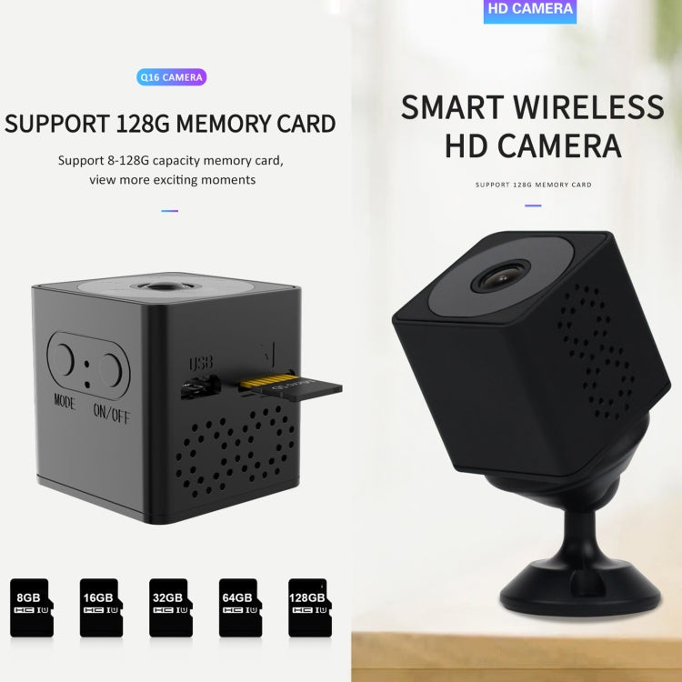 Q16 Mini Action Camera WiFi con Visione Notturna e Rilevamento Mo