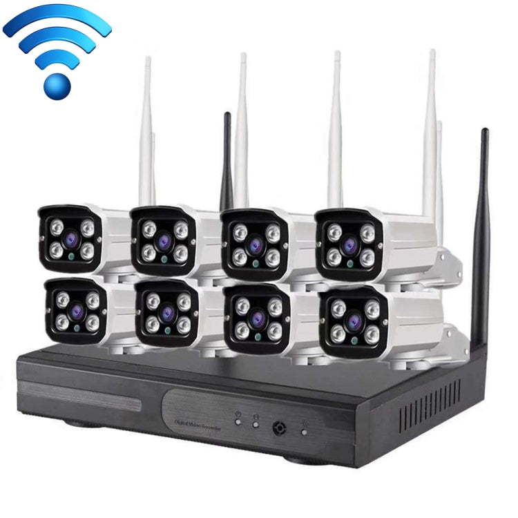 Kit videosorveglianza 8 telecamere bullet IP WiFi HD 720P
