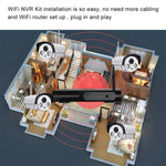 Kit telecamere IP WiFi 4CH HD 720P con NVR 4 canali
