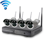 Telecamera IP WiFi 4CH HD 720P con kit NVR 4 canali