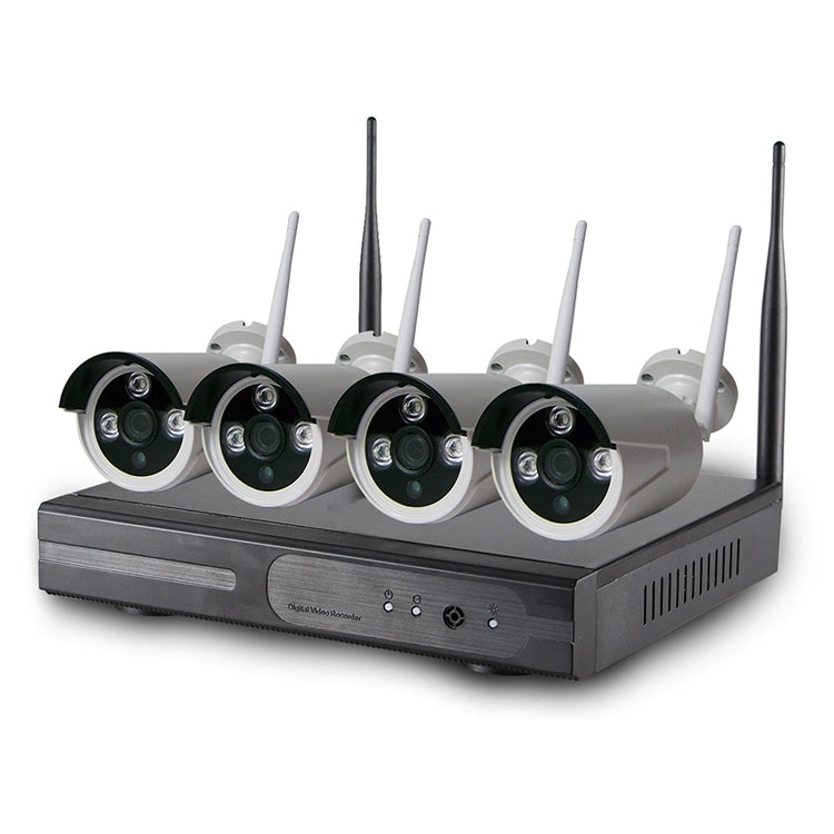 Telecamera IP WiFi 4CH HD 720P con kit NVR 4 canali