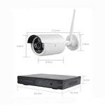 Telecamera IP WiFi 4CH HD 720P con kit NVR 4 canali
