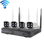 Telecamera bullet IP WiFi 4CH HD 720P con kit NVR 4 canali