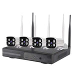 Telecamera bullet IP WiFi 4CH HD 720P con kit NVR 4 canali