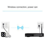 Telecamera bullet IP WiFi 4CH HD 720P con kit NVR 4 canali