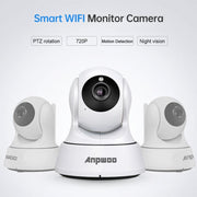 Anpwoo-YT002W Telecamera monitor WIFI intelligente con obiettivo grandangolare 720P da 100 W e 3,6 mm, supporto per visione notturna e memoria di espansione per schede TF, YT002W