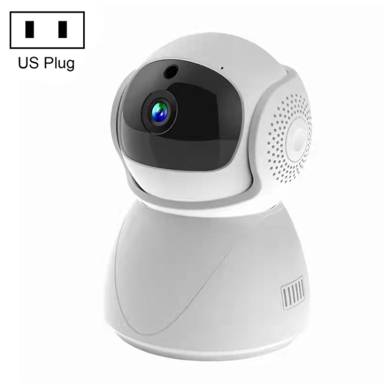 ZAS-5G01 Telecamera panoramica dual-band WiFi 5G domestica 1080P, supporto per visione notturna IR e slot per schede TF e hot spot AP e area di allarme designata, presa UK, without TF Card