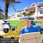 Telecamera WiFi ad energia solare 2288x1288P Full HD con allarme