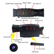 Termocamera monoculare per visione notturna digitale a infrarossi 5X, 5X Monocular