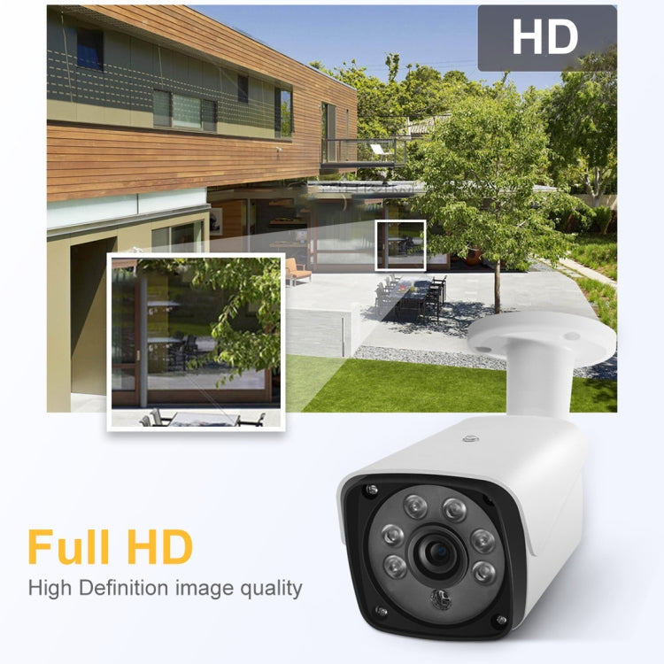 A4B3 / Kit sistema DVR di sorveglianza 4CH 1080N e telecamera bullet CCTV resistente alle intemperie 720P 1.0MP HD, supporto visione notturna a infrarossi e scansione P2P e codice QR accesso remoto, A4B3 / Kit 4CH Black, A4B3 / Kit 4CH White