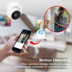 Telecamera dome di sorveglianza domestica CCTV con sensore CMOS a colori HD grandangolare da 533 W / A da 3,6 mm, supporto per visione notturna diurna, 533W / A