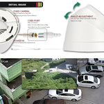 Telecamera dome di sorveglianza domestica CCTV con sensore CMOS a colori HD grandangolare da 533 W / A da 3,6 mm, supporto per visione notturna diurna, 533W / A
