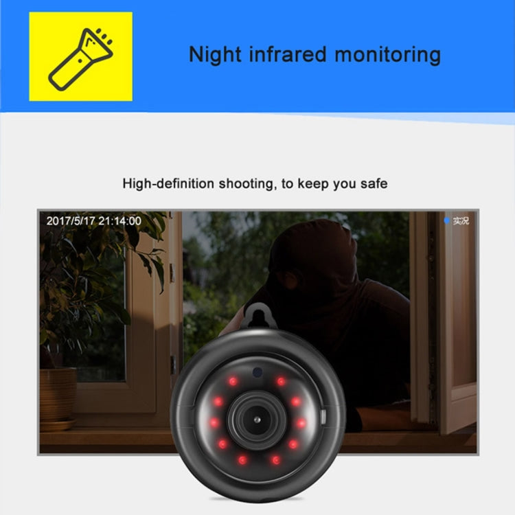 Telecamera IP Mini HD WiFi 1.0 MP con 6 LED infrarossi