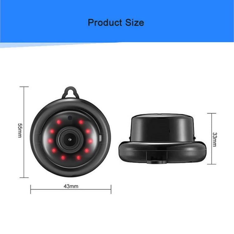 Telecamera IP Mini HD WiFi 1.0 MP con 6 LED infrarossi