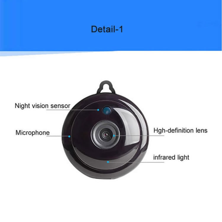 Telecamera IP Mini HD WiFi 1.0 MP con 6 LED infrarossi