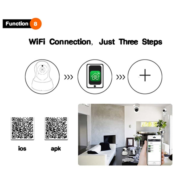 Telecamera IP WiFi Anpwoo YT002 720P HD con 11 LED IR