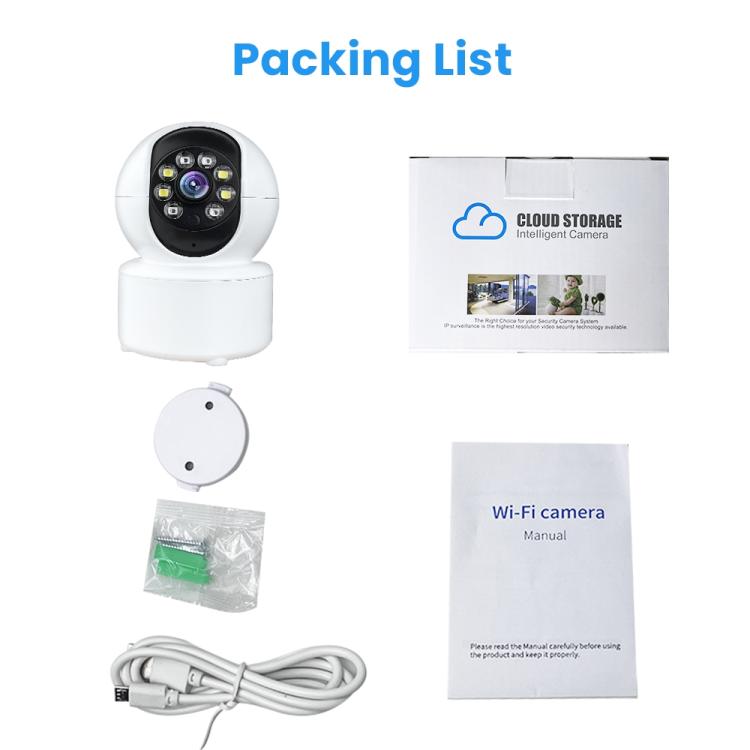 Telecamera di sorveglianza WiFi PTZ 360° con visione notturna