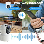 Telecamera di sorveglianza WiFi PTZ 360° con visione notturna