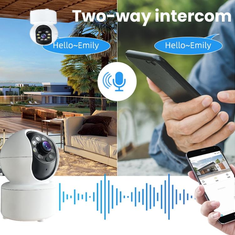 Telecamera di sorveglianza WiFi PTZ 360° con visione notturna