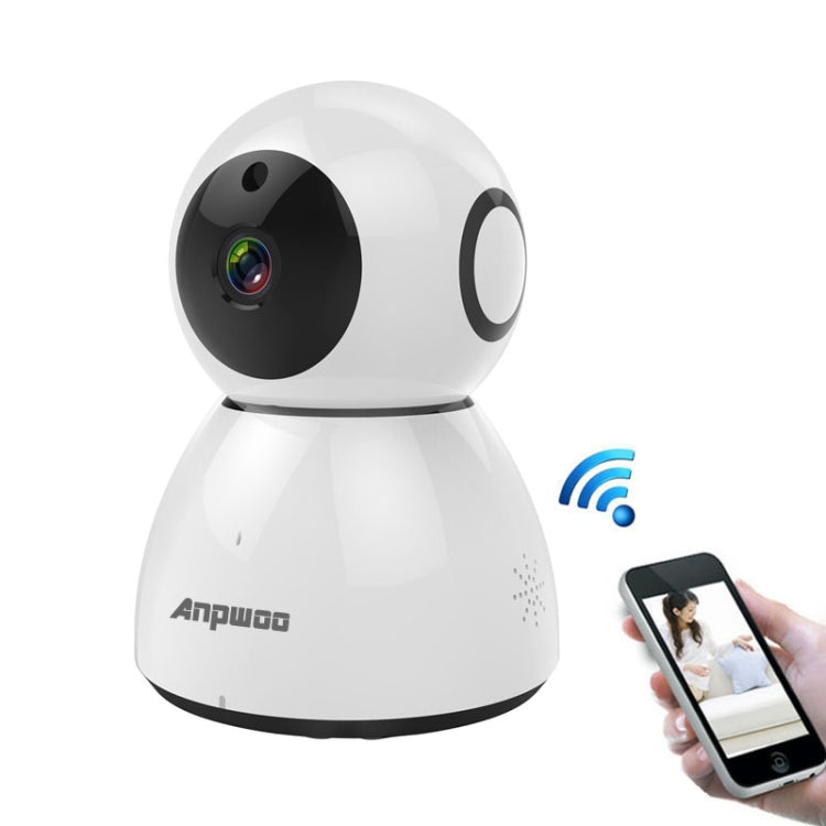 Telecamera IP WiFi Anpwoo Snowman 1080P HD, supporto rilevamento movimento, visione notturna a infrarossi e scheda TF (massimo 64 GB), Snowman