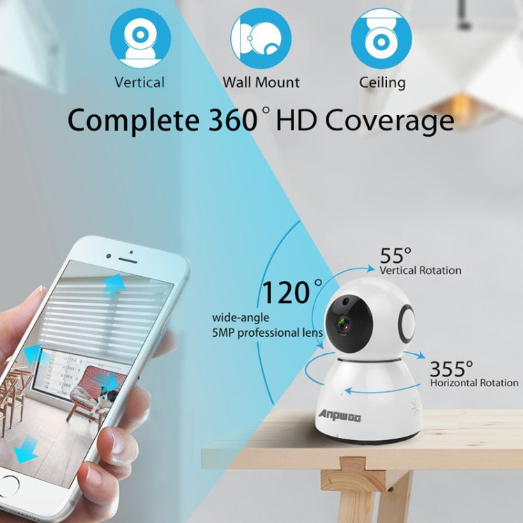 Telecamera IP WiFi Anpwoo Snowman 1080P HD con visione notturna