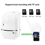 Anpwoo YT008 Telecamera IP WiFi HD 720P, supporta rilevamento del movimento, visione notturna a infrarossi e scheda SD (massimo 32 GB), YT008