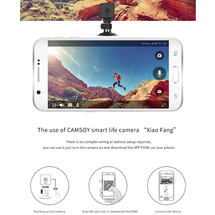 CAMSOY S1T Action Camera WiFi 1080P Grandangolare