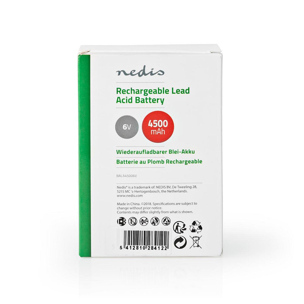 Batteria al piombo ricaricabile Piombo-acido ricaricabile 6V  4500mAh BALA45006V 5412810284122 ND1077