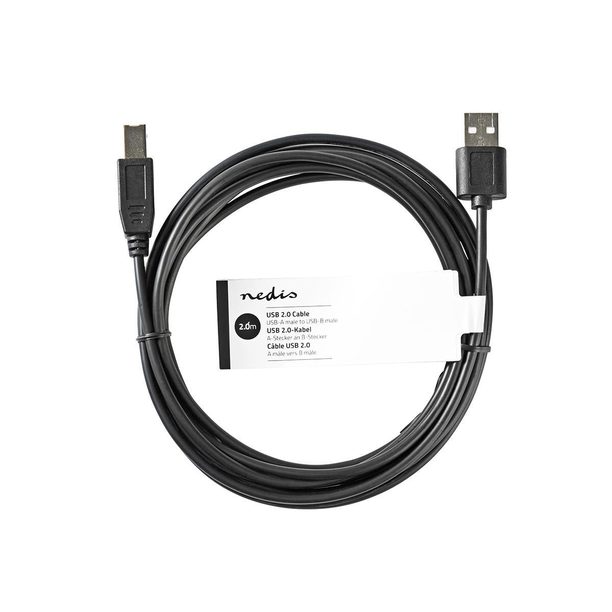 Cavo USB 2.0 A Maschio - USB-B Maschio 2m Nero CCGT60100BK20  5412810294442 ND145