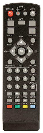 Telecomando sostitutivo per ricevitore VLS-DVBT-FTA1