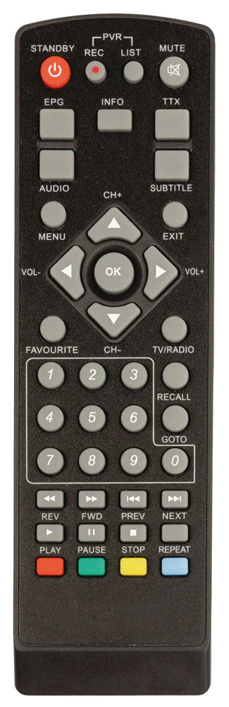 Telecomando sostitutivo per ricevitore VLS-DVBT-FTA1