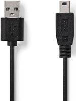 Cavo USB 2.0 A Maschio - Mini Maschio a 5 Pin 1m Nero