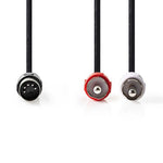 Cavo audio DIN maschio a 5 pin - 2x RCA maschio 1m Nero CAGP20200BK10 5412810281183 ND2262
