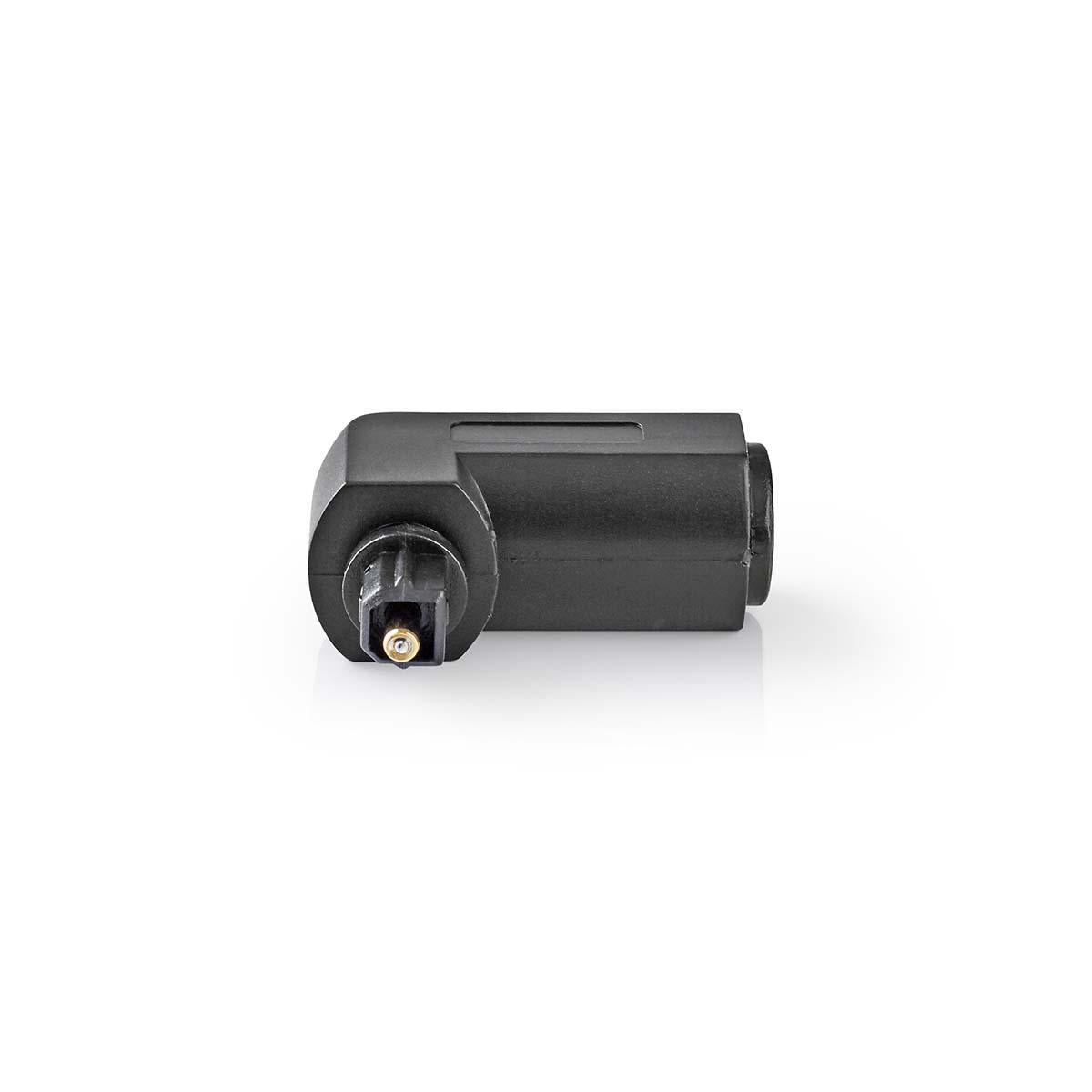 Adattatore Audio Ottico angolato 90° Maschio TosLink - Femmina TosLink 10 pezzi Nero CAGP25920BK 5412810298969 ND2296