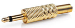 Connettore Jack Mono Maschio da 3,5mm confezione da 25 pezzi oro