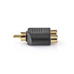 Adattatore subwoofer Maschio RCA - 2x Femmina RCA 10 pezzi Nero CAGP24940BKG 5412810298600 ND2313