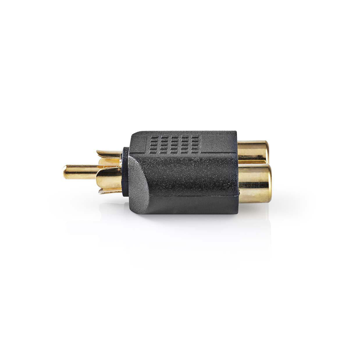 Adattatore subwoofer Maschio RCA - 2x Femmina RCA 10 pezzi Nero CAGP24940BKG 5412810298600 ND2313