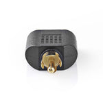 Adattatore subwoofer Maschio RCA - 2x Femmina RCA 10 pezzi Nero CAGP24940BKG 5412810298600 ND2313