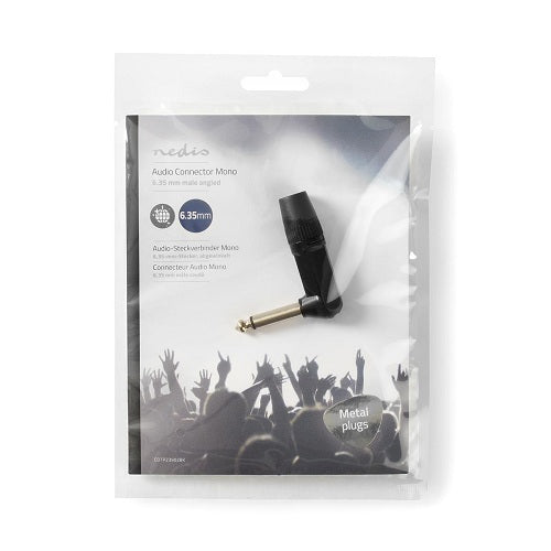 Connettore Audio Mono Maschio 6,35 mm Nero COTP23902BK 5412810296415