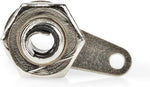 Connettore RCA maschio per cavo argento/nero confezione da 25 CAVC24922BK 5412810299683 ND3718