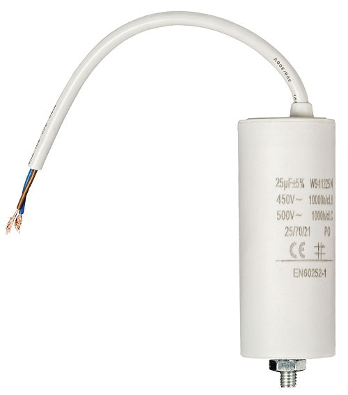Condensatore 25uf / 450 V + cavo