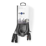 Cavo Audio XLR 2x Maschio a 3 Pin XLR 2x Maschio RCA 3m Grigio COTH15210GY30  5412810295791 ND3270