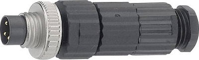 Hirschmann connettore per cavo Nero ELST 3008 V Modello Spina del conduttore 1 pz.