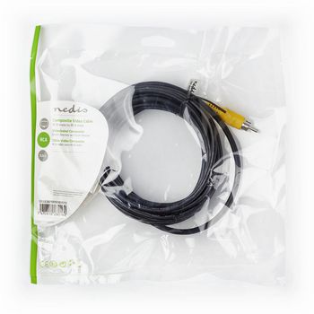 Cavo Video Composito RCA maschio-RCA maschio 5m Nero CVGP24100BK50   5412810280162 ND3534