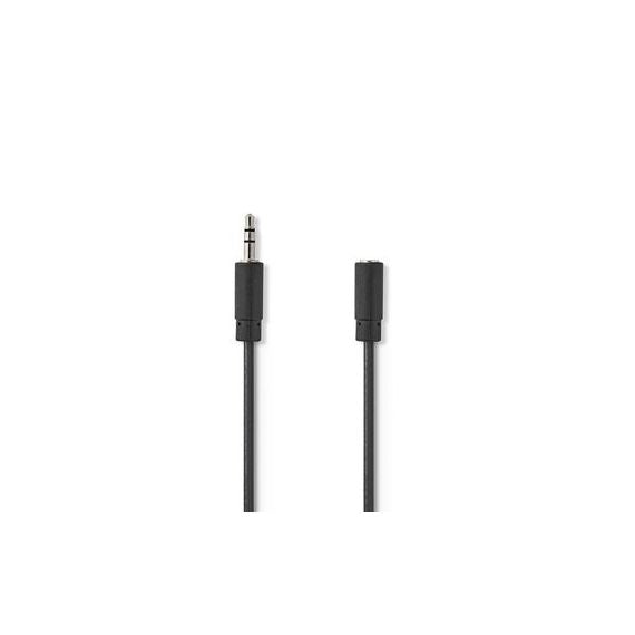 Cavo Audio Stereo Maschio da 3,5mm-Femmina da 3,5 mm 3m Nero